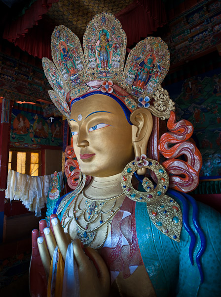 _DSC9866.jpg - 21x32 canvas.  Future Buddha, Tikse Monastery, Leh, India