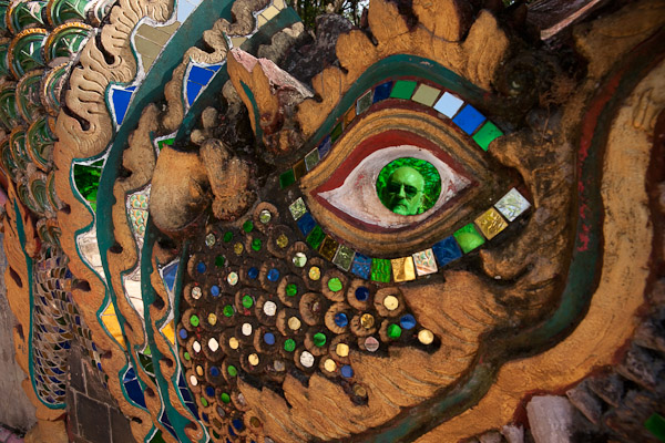 Thailand_Chiang_Mai_OctNovDec_2010_4074.jpg - Autoportait in the eye of the serpent.  This is a real reflection, not Photoshop.