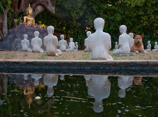 Thailand_Chiang_Mai_OctNovDec_2010_3801.jpg - Sculpture garden with dog.